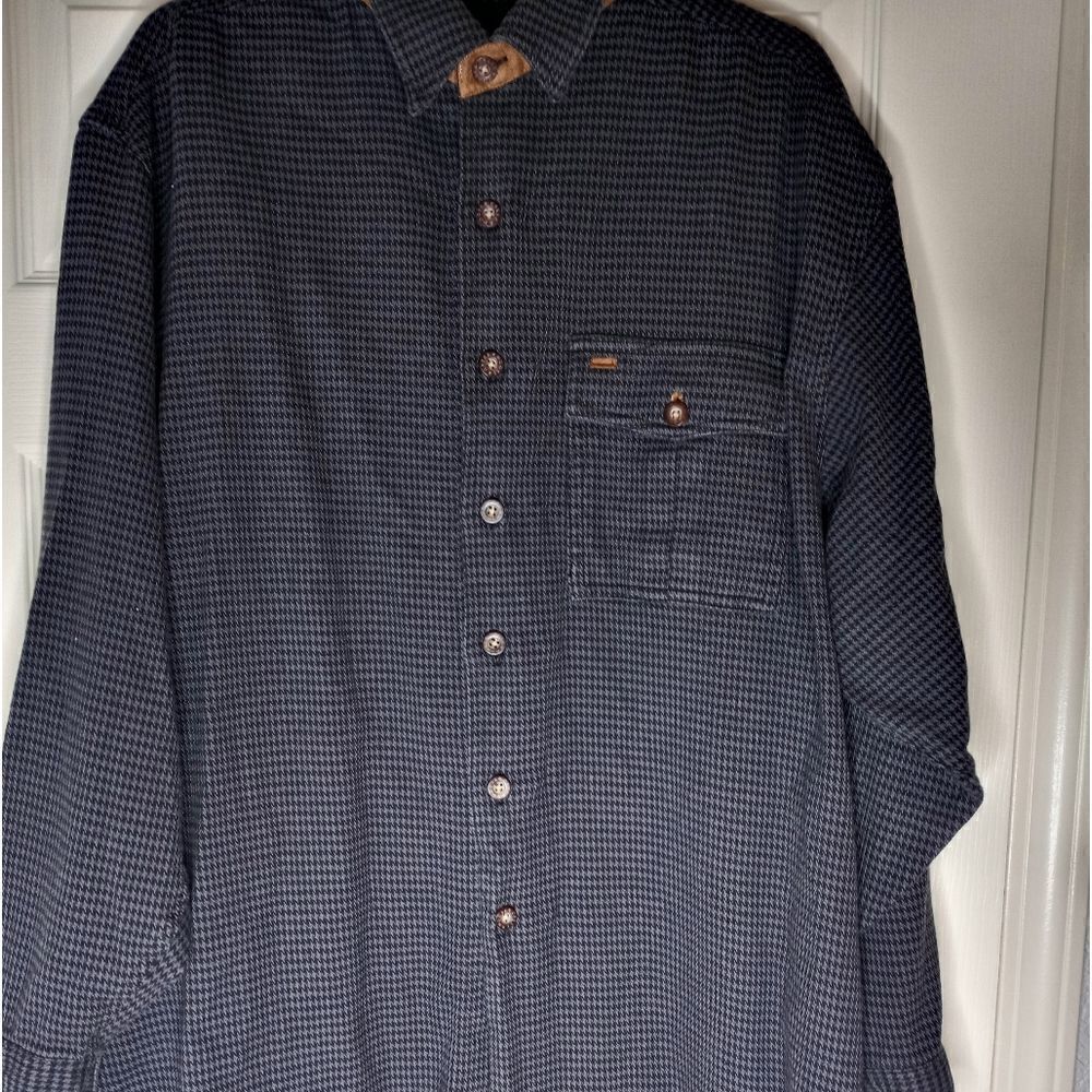 Moose Creek Legendary Clothing XL Buttons Up Lslv Flannel Herringbone Men Shirt